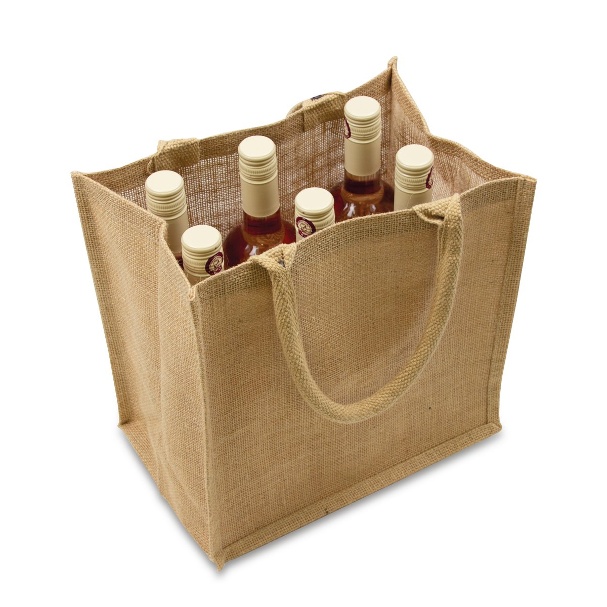 Order jute wine bottle bags for 6 bottles