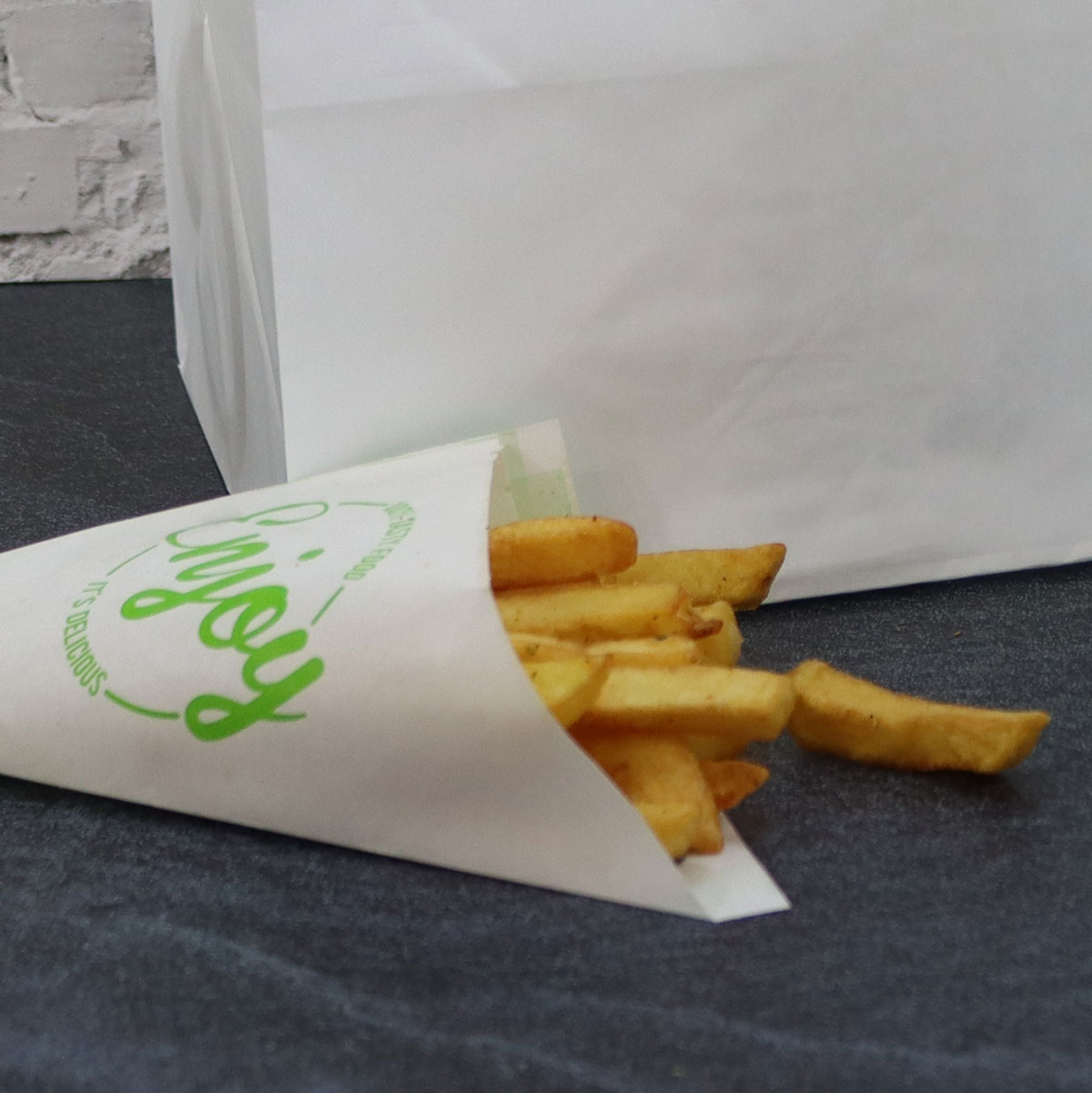 Order pointed French fry bags - Enjoy
