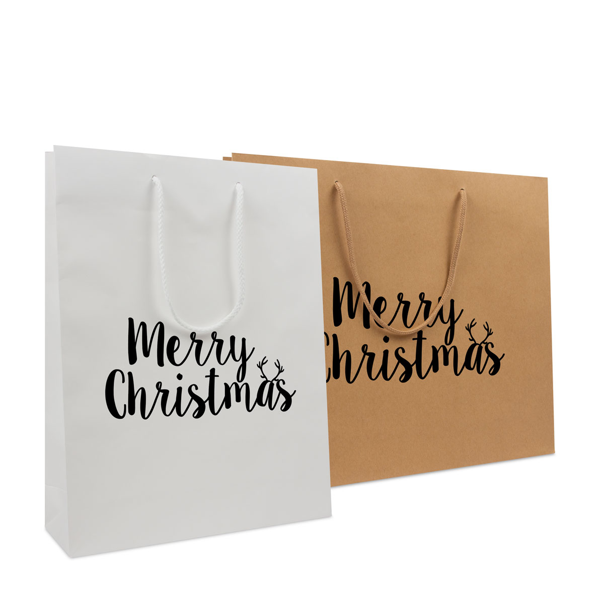 Kraft paper Christmas bags - Merry Christmas