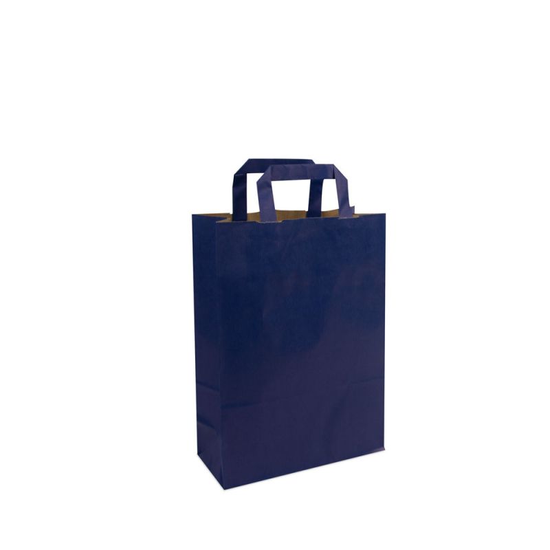 Budget paper bags with flat paper handles