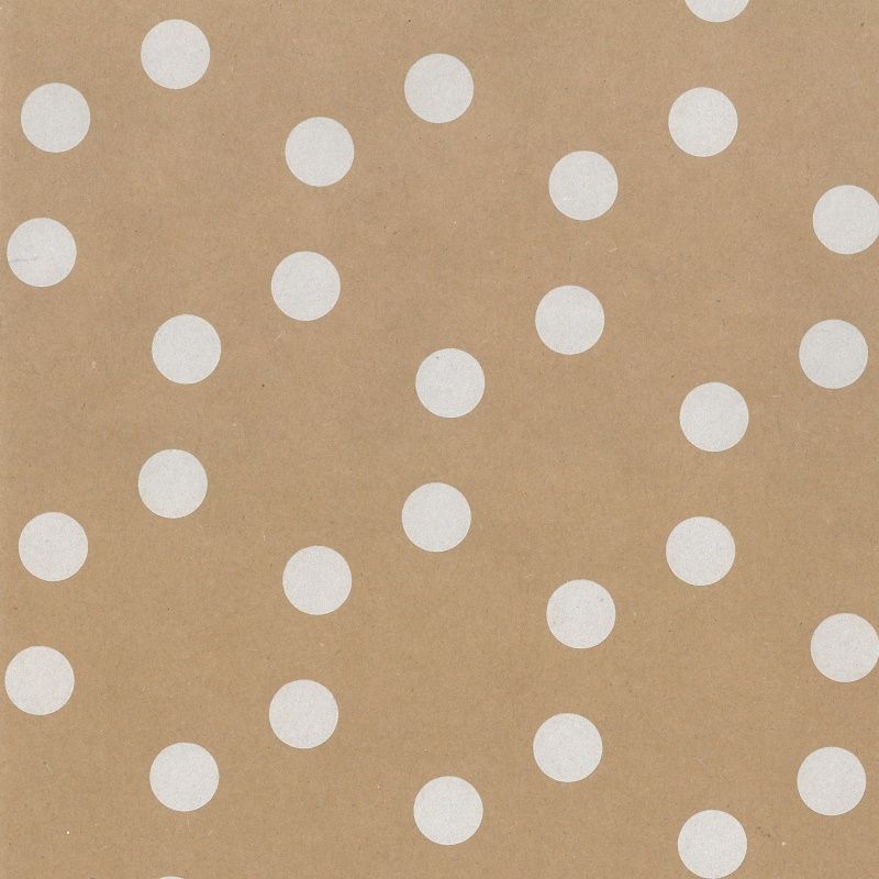 Brown wrapping paper - Dot design