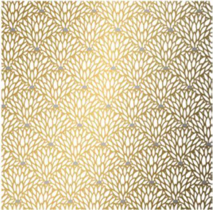 Coated wrapping paper - Dahlia design