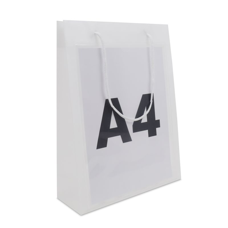 Luxury plastic window bags with A4/A5 insert window