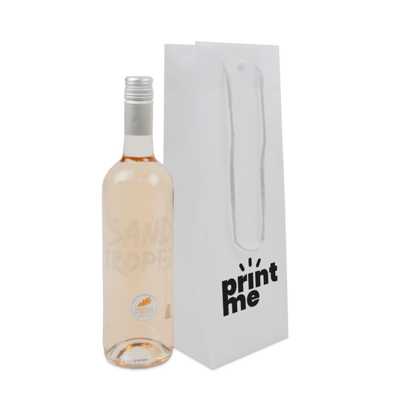 Luxury plastic wine bottle bags