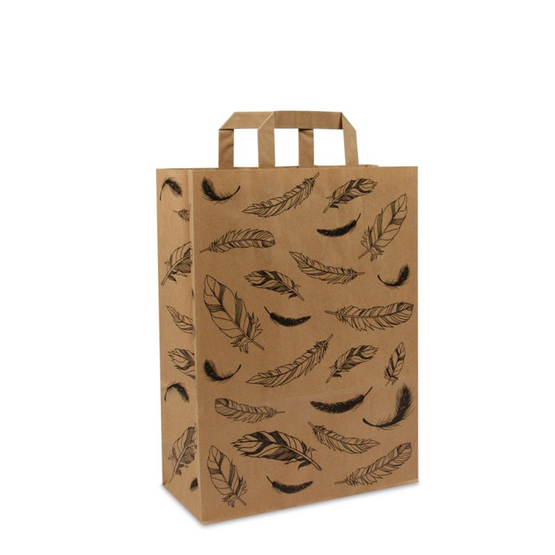 Sacs en papier kraft FSC® – Plumes