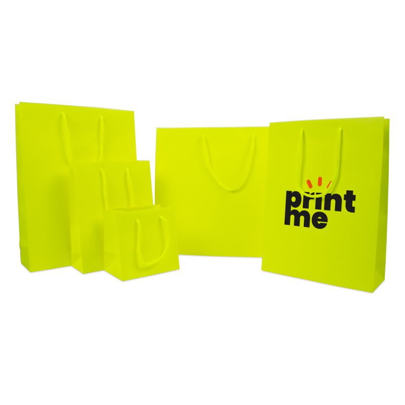 Sacs en papier luxe - Fluo mat